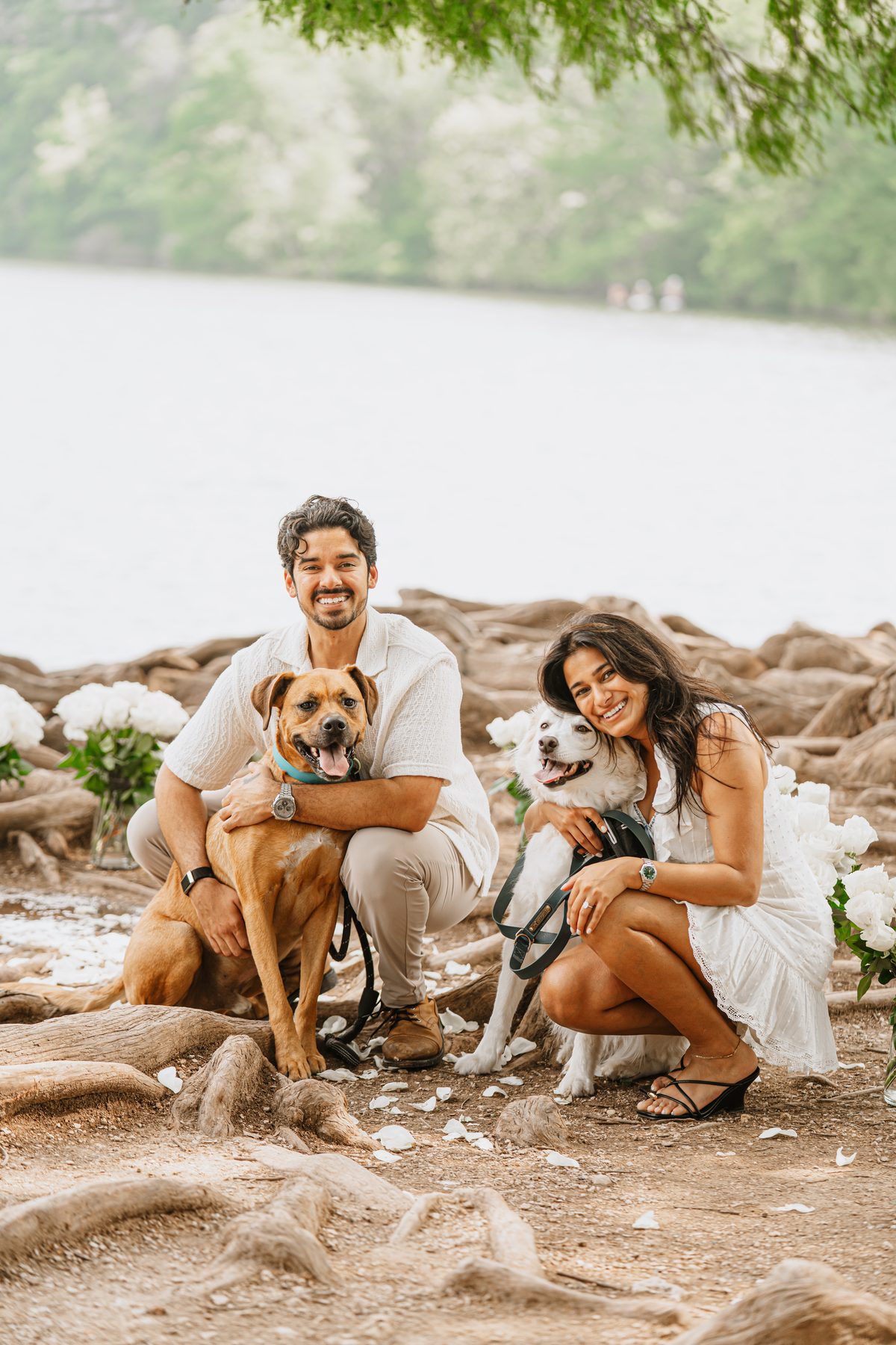 The whole family, paws included